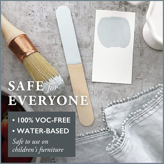 AMY HOWARD AT HOME Chalk-Based One Step Paint for Furniture, Cabinetry, Decor, Finish, and More | No Stripping, Sanding, or Priming | Ultra-Light Base | 16 Ounce | Robins Egg