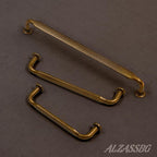 Alzassbg 6 Pack Antique Brass Cabinet Handles, 7-1/2 Inch(192mm) Hole Centers Arch Modern Cabinet Pulls Kitchen Cabinets Hardware for Cabinets and Drawers AL3503AB