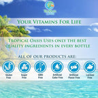 Tropical Oasis Liquid Turmeric Curcumin w/Bioperine - 1650mg Maximum Strength Turmeric Supplement with Black Pepper & Vitamin C - 98% Absorption Rate - 32oz