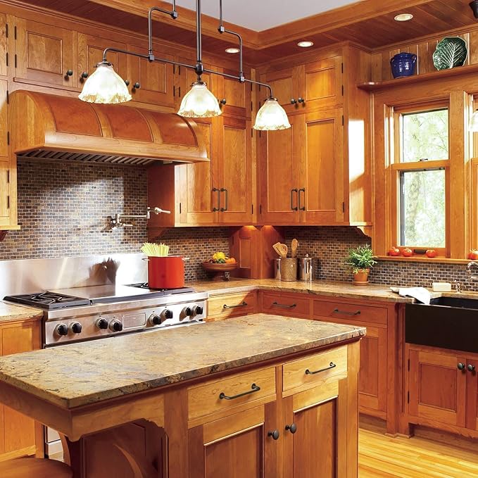 Goo-Ki 6 Pack Matte Black Cabinet Handles, 6.3 Inch(160mm) c-c Solid Drawer Pulls Bar Pull Modern Kitchen Hardware for Dresser Wardrobe Cupboard Bathroom, 9338MB-160