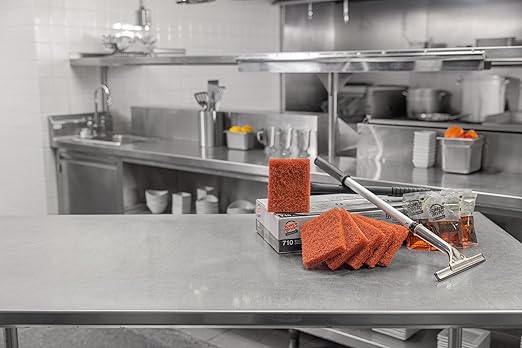 3M Scotch-Brite Griddle Cleaning, Quick Clean Liquid 700-40, 3.2 Oz Packet, 40/Pack, Heavy Duty, Cleans in 3-5 Minutes, for Baked on Food and Cooking Oils, Use on Hot or Cool Griddle