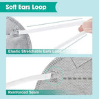 LEMENT KN95 Face Masks,100 Pack Breathable Cup Dust Disposable Masks For Adults,Grey