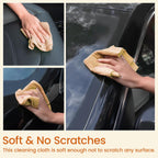 Greenfound Microfiber Cleaning Cloth Roll -80 Pack, 11.5x11.5, Tear Away Towels, Reusable and Washable Rags, Orange