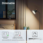 Consciot A19 LED Light Bulbs Dimmable,60W Equivalent,3000K Warm White,9W 800 Lumens,E26 Standard Base,UL Listed,Lighting for Bedroom Living Room Home Office,5 Packs