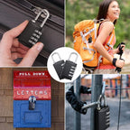 25 Pcs 4 Digit Combination Locks Combination Padlock Luggage Number Locks Outdoor Waterproof Resettable Padlock for Door Traveling School Gym Locker Suitcases Employee Hasp Storage