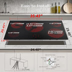 Electric Cooktop 36 Inch 5 Burners, Matte Glass Electric Stove Top, Built-in Ceramic Cooktop with Touch Control, Fast Heat, Multiple Safety Protection, 9000W with Hard Wire for 220V~240V