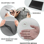 48"X236" Window Screen Replacement Kit, 6 in 1 Window Screen Door Repair Kit, Replacement Window Screens, Fiberglass Patio Screen Mesh for Porch Sliding Door, Rolling Tool Hook Spline Cutter Ruler