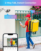 ZOSI 24CH 4K Spotlight PoE Security Camera System with Person Vehicle Detection,8pcs 4K Outdoor PoE Cameras,2 Way Talk,H.265+ 16CH 8MP NVR with 4TB HDD for 24/7 Recording