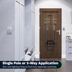 TOPGREENER Dimmer Switch with Light Adjustment Slider, Single Pole or 3 Way, 150W LED, 600W Incandescent/Halogen, 120V 60Hz, UL Listed, TGDMDS-120-SV, Silver