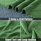 Mordimy 24 Pack Kitchen Cloths Dish Towels (10" x 10", Dark Grey & Grass Green), Super Soft and Absorbent Dish Cloths, Coral Velvet Microfiber Cleaning Cloth, Nonstick Oil Fast Dry Dishcloths