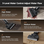 uwant Wet Dry Vacuum Cleaner 180° Lay-Flat Vacuum Mop All in One with 100℃ Hot Water and Air Drying 23000Pa Suction Vacuum Cleaner with Self-Cleaning Anti Odor Triple Edge Electric Mop