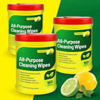 RTS Companies Inc All-Purpose Cleaning Wipes, Citrus Scent, Biodegradable, Multi-Surface, 160 Wipes (3 Pack)