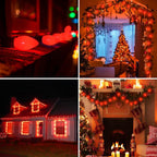 25 Pack C9 Red Replacement Bulbs, C9 Christmas Lights Red Ceramic Incandescent Bulbs for Vintage Christmas Lights Indoor and Outdoor Decorations, E17 Candelabra Base, 7 Watts Night Light Bulbs