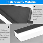 SOLFART Bathroom Lights Over Mirror Dimmable 32 Inch Modern Black Vanity Lights for Bathroom LED Vanity Lighting Fixtures