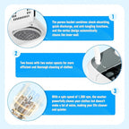 Superday Portable Washing Machine, 2 In 1 Mini Compact Twin Tub Washing Machine Laundry Compact Washer spinner Combo with 16lbs capacity, Portable Washer Dryer Combo for Home/Apartment/Dorms/RV(Grey)