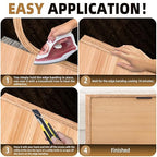 GSCIT Club Red Oak Edge Banding, 3 inch x 25ft roll of Veneer Edge Banding Pre-glued Flexible, Real Wood Tape for Cabinet Repair & Furniture Restoration