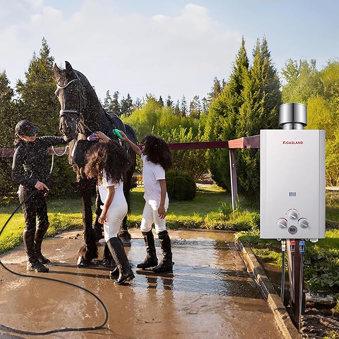 GASLAND 3.54'' Rain Cap for Tankless Water Heater BS158 BE158, Stainless Steel Round Rain Proof Windproof Cap, Easy Installation, Perfect for Outdoor Installation