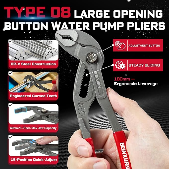 39Pcs Tools Set Packaged with Heavy-duty Tool Box, Include Screwdriver Bits,Bit Holder, Mini Ratchcting Wrech, Step Drill, Bit Holder, plier and Ratchets Screwdriver for Home Repairs DIY