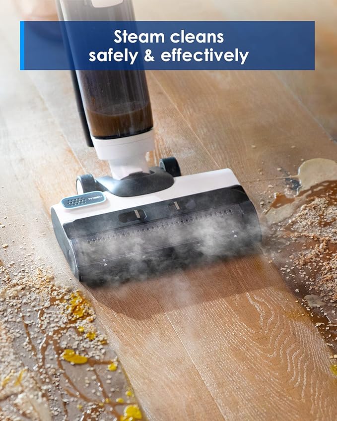 Tineco Corded Wet Dry Vacuum Steam Mop All-in-one, Hardwood Floor Cleaner Great for Sticky Messes, Floor ONE S5 Steam Smart for Hard Floors with Digital Display and Long Run Time