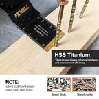 FEWELL 20PCS Titanium Oscillating Saw Blades, Universal Multitool Blades for Hard Materials, Metal, Wood, Plastic, Nails Fits Most Tools