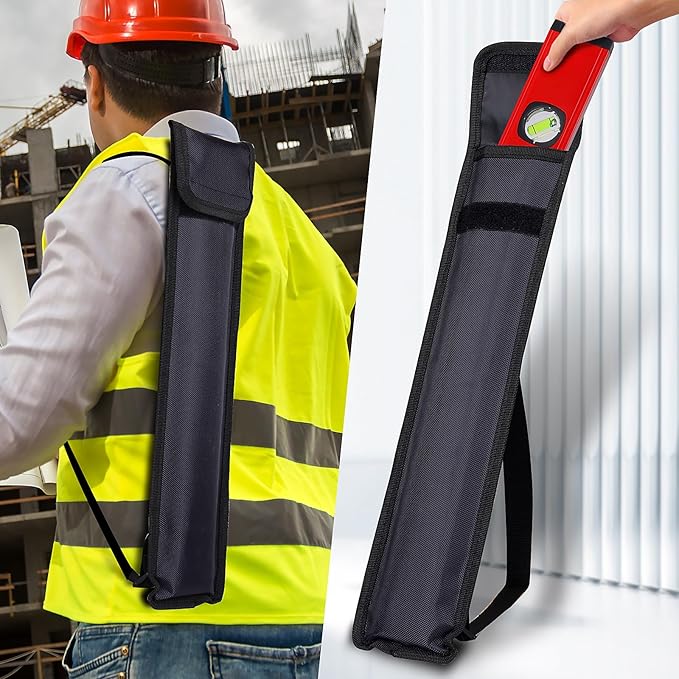 VNW 16-Inch Torpedo Level - 5 High-visibility Bubbles 2°/22.5°/45°/90°/180°,Level Tool with Rubber Endcaps and Aluminium Body, Flat View Viewing Window for Home Outdoor Measurements