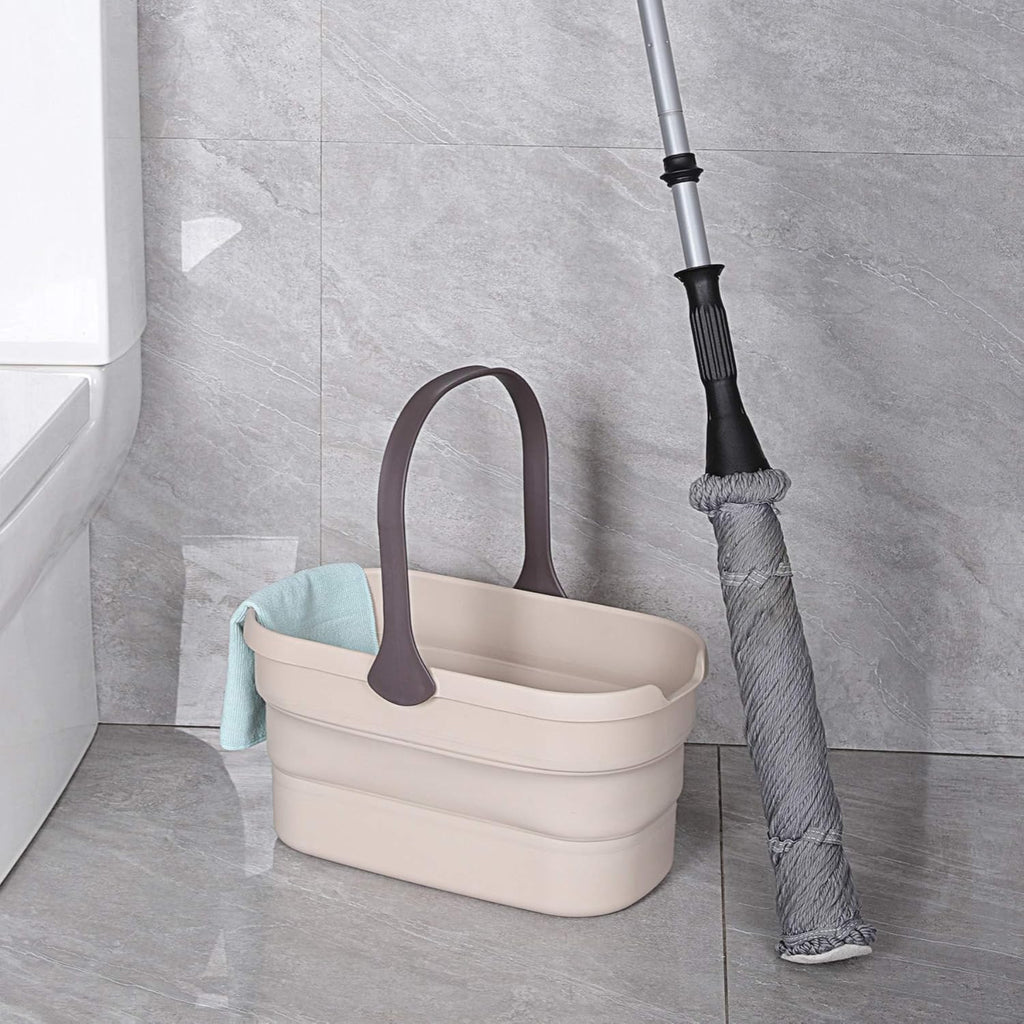 Eyliden Collapsible Bucket, Bucket for Cleaning Mop, 10L(2.6Gallon) Multiuse Foldable Water Pail, Portable Handy Basket for Cleaning Mop, Camping, Tailgating and More