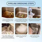 Sink Drain Cleaner, Pipeline Dredging Agent, Unclog Shower Drain, Pipe unblocking for toilets, Tubs, Shower or Sink Drains, Unclogs and Hair 9.2oz