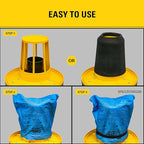 STANLEY Reusable Dry Filter Bag for 1-5 Gallon Wet/Dry Vacuum 25-1217, Compatible with SL18129, SL18130, SL18133, SL18136, SL18301-4B, SL18115P, SL18115, 3 Pack