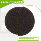 16pcs Performance Pads Power Scrubber Pads Set Electric Scrubber Replacement Scouring Pads fit for Dremel Versa Scouring Pads,Browm