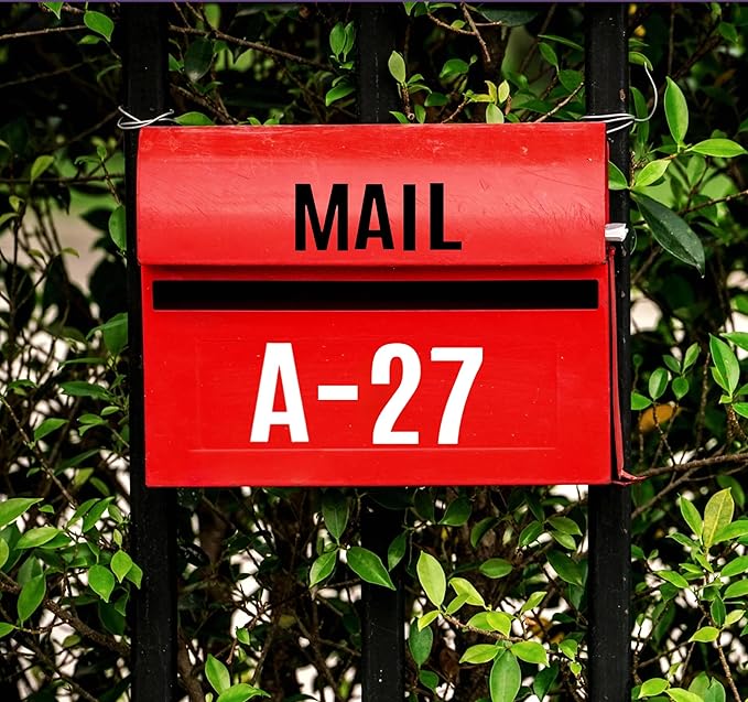 10 Sheets Vinyl Letter Number Stickers, Self-Adhesive Alphabet Stickers, Waterproof Mailbox Number Sticker Letters for Mailboxes,Door,Cars,Boats, Address Signs (White, 2 inch)