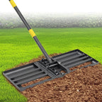 Heavy Duty Lawn Leveling Rake 30x10 with 70" Adjustable Handle - Commercial Grade Landscape Grading Tool, Foldable Yard Leveler for Soil Sand & Topdressing | Stainless Steel + Ergonomic Design