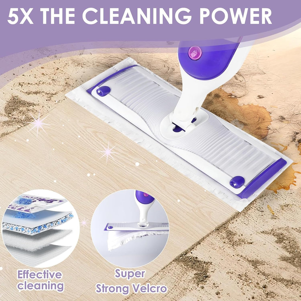 20 Pack Disposable Power Mop Refill Pads Compatible with Swiffer Power Mop,Replacement Mopping Pads for Swiffer Multi-Surface & Wood Powermop Refills, Wet Pads Refill for Floor Cleaning,Unscented