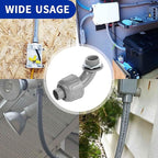 (20 Pack) Yariwiz 1/2 Plastic Liquid Tight Conduit 90 Degree Elbow