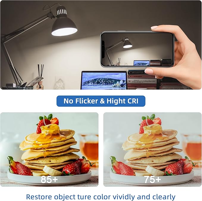 2.5 Inch E17 Intermediate Base LED Filament Bulb 360 Lumens, 5000K Daylight White Dimmable Appliance Bulb AC 120V, UL Listed T8 Microwave Light Bulbs Under Hood for Refrigerator Stove 6Pack