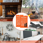 Jerify 8 Pack Fire Blanket for Home Emergency Fire Blanket 47 x 47 Inch Kitchen Fire Suppression Blanket Fiberglass Fire Blanket Flame Retardant Protection and Heat Insulation (Orange)