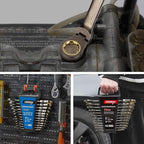 DISEN 12 Pcs Flex Head Ratcheting Wrench Set 90 Teeth, Metric Combination Ratchet Wrenches Set 8-19MM, Nickel Plating Cr-VSteel with Organizer Rack