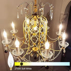 Potanro E12 Incandescent Light Bulbs 25Watt Warm White 2700K, 180 Lumens Candelabra Light Bulbs Decorative Dimmable Chandelier Bulbs for Ceiling Fan, Pendants (25W-20Pack)