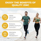 Sandhu Herbals Zinc 50mg Supplement for Men & Women| High Absorption Zinc Monomethionine Complex 120 Capsules (Pack of 2)| Zinc Supplements for Immune, Acne & Antioxidant Support