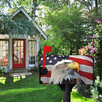 Eagle Patriotic Mailbox Covers Magnetic Large Size American 4th of July USA Flags Mailbox Cover Oversized Remember Day Post Box Wraps Decor Waterproof for Garden Yard 21x25.5 Inch
