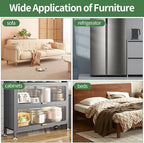 Ezprotekt 2.5" Felt Furniture Movers Sliders for Hardwood Floors, 24 Pcs Reusable Round Felt Furniture Moving Pads for Sofa Desk Couch Cabinet, Furniture Glides Easily and Quickly (Black)