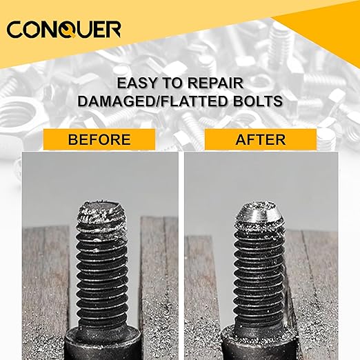 CONQUER Tools Deburring External Chamfer Tool, Premium Tungsten Blade, Deburring Drill Bit, Remove Burr Tools Quick Release Shank Fits for 1/8"-3/4"(3mm-19mm) Stainless Steel Burr Removal, Countersink