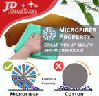 Microfiber Cleaning Cloths,120 Pack, 16"x16", All-Purpose, Softer, Highly Absorbent, Lint-Free, Reusable, Washable Pro Towels, Blue, for House, Kitchen, Bathroom, Car, Office