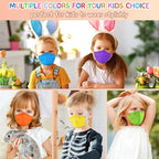 RANTO Kids Masks, 50pcs 5 Ply Mask for Children with Adjustable Earloop, Multicolor Print Mask with Soft Sponge Nose Bridge