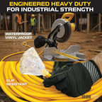 Iron Forge Cable 10 Gauge 75ft Lighted Outdoor Heavy Duty Extension Cord with 3 Outlets - 15 Amp 10/3 SJTW Yellow Extension Cord with Multiple Outlets