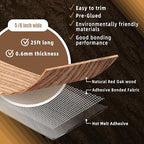 GSCIT Club Red Oak Edge Banding, 5/8 inch x 25ft roll of Veneer Edge Banding - Pre-glued Flexible, Real Wood Tape for Cabinet Repair & Furniture Restoration