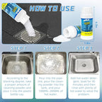 Wild Tornado Sink and Drain Cleaner,The Pipe Dredge Quick Unclog For Kitchen Toilet Sink Drain Quick Cleaning Tool.（3pcs）