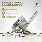 Mega Handles Prime Passage Lever Door Handle for Closet or French Doors, Single Side Door Levers, Fits All Standard Door Sizes, Covered Screws Included - Satin Nickel (1 Pack) 5"