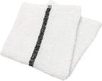 Arkwright Qwick Wick Bar Mop Towels - (Pack of 12) 100% Cotton Quick Dry Dishcloths, Super Absorbent Multipurpose Cleaning Rags for Restaurants, Kitchen, Bathroom, Hotel, 16 x 19 in, Black Stripe