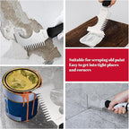 Mister Rui 5 in 1 Paint Brush Comb and Roller Cleaner Tool, Stainless Steel Paint Brush Cleaner with Hammer Base & Anti-Slip Grip, for Professional Painters & DIYers