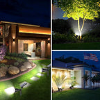 Solar Lights Outdoor Waterproof, 36 LEDs Adjustable Solar Spot Lights Outdoor, 2-in-1 Solar Powered Spotlight Landscape Lighting for Tree, Garden, Yard, Pathway- 3 Pack (Cool White)